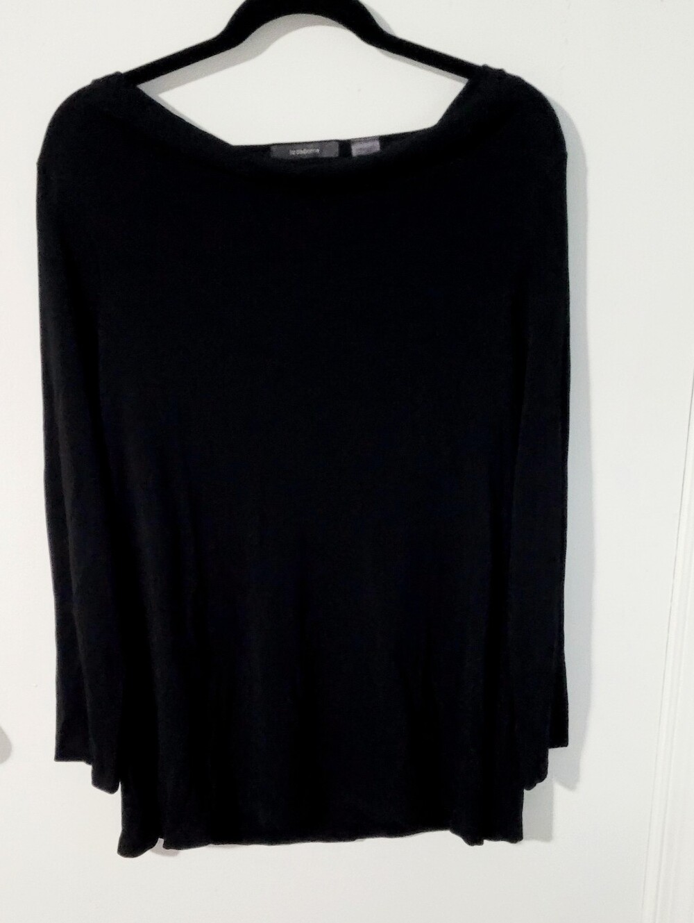Liz Claiborne Black Long Sleeve Shirt Women's XL Stretch